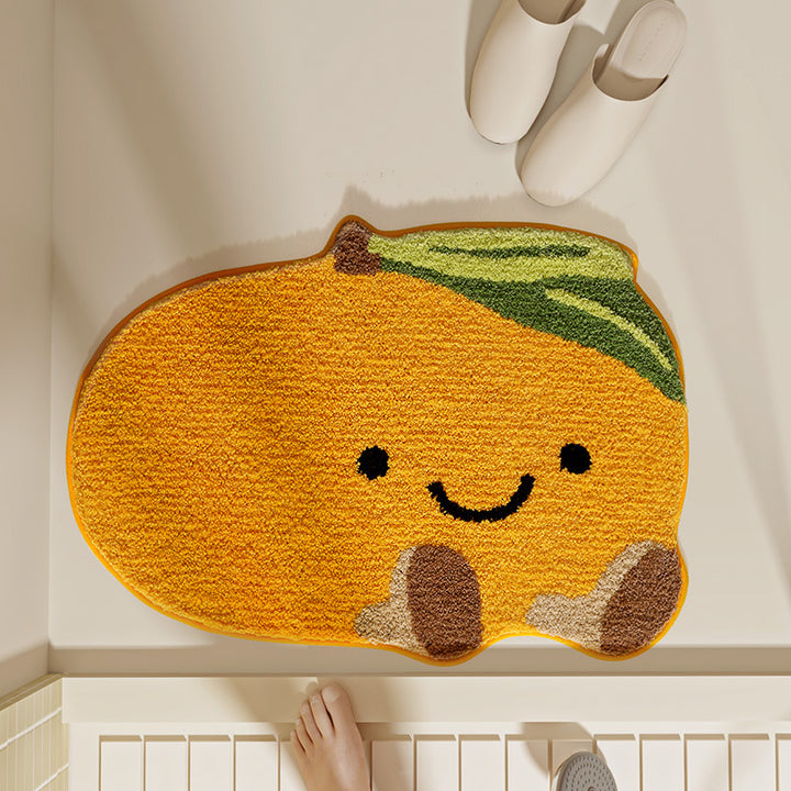 Cute Citrus Fruit Design Bath Mat Kalsten