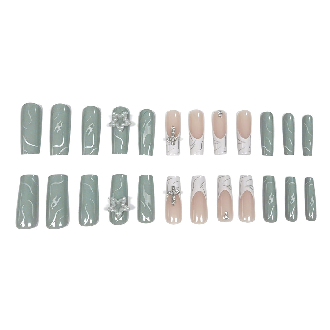 Elegant Decorative Acrylic Nail Enhancements Kalsten