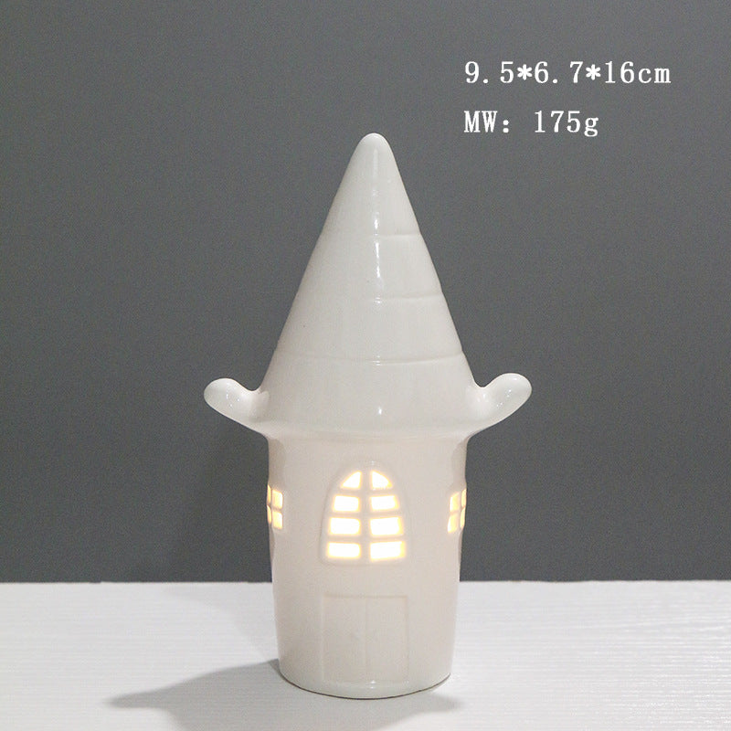 Ceramic House-Shaped Night Light Kalsten