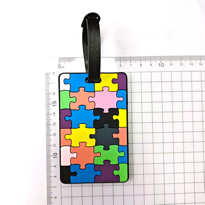 Unisex Geometric Patterned Luggage Identifier Kalsten