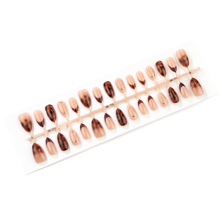 Artistic French Tip Press-On Nails