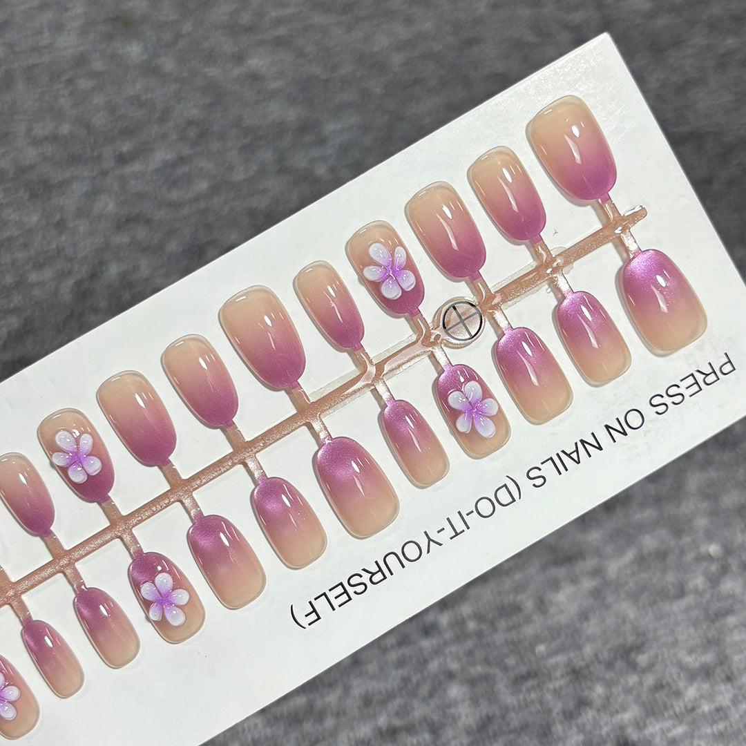 Floral Gradient Press-On Nail Set Kalsten