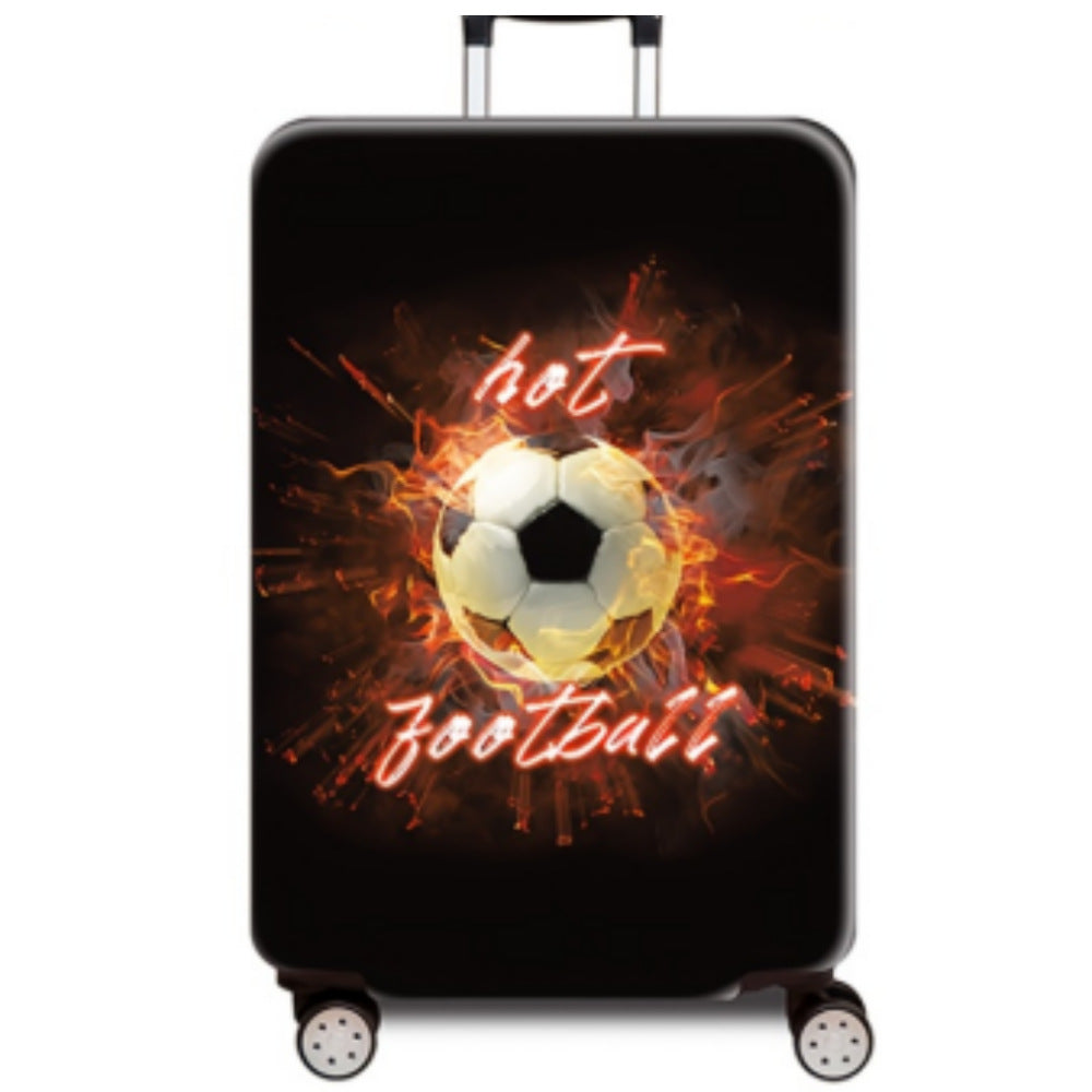 Women's hard-shell suitcase with dynamic football motif Kalsten