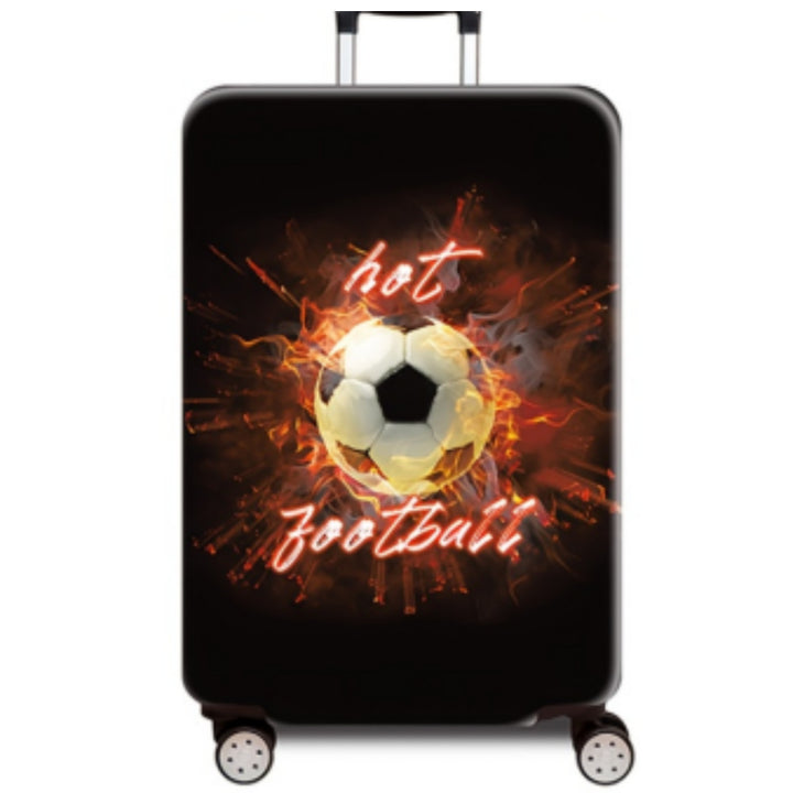 Women's hard-shell suitcase with dynamic football motif Kalsten