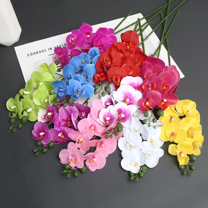 Realistic Synthetic Orchid Stem Arrangement