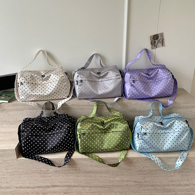 Stylish Polka Dot Travel Duffle Bag Kalsten