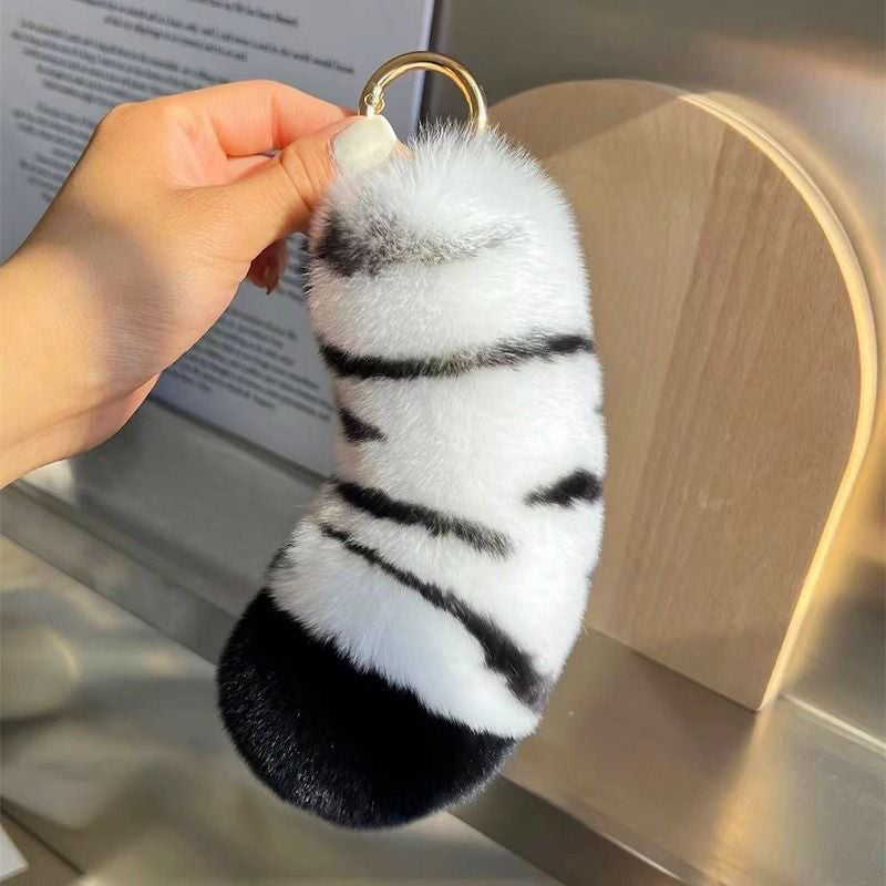 Plush Animal-Inspired Keychain Accessory Kalsten