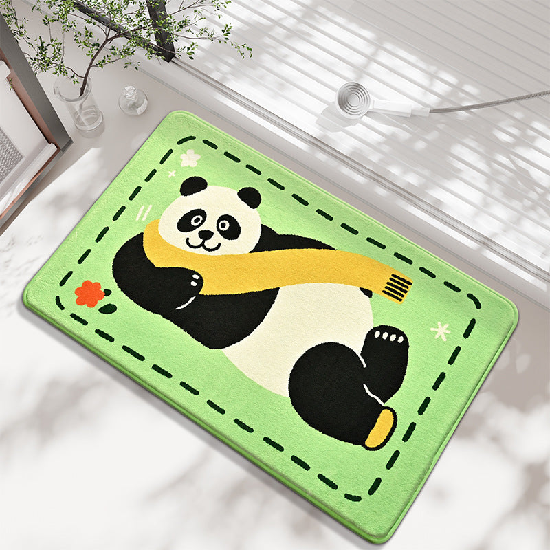 Cartoon Panda Bath Mat Kalsten