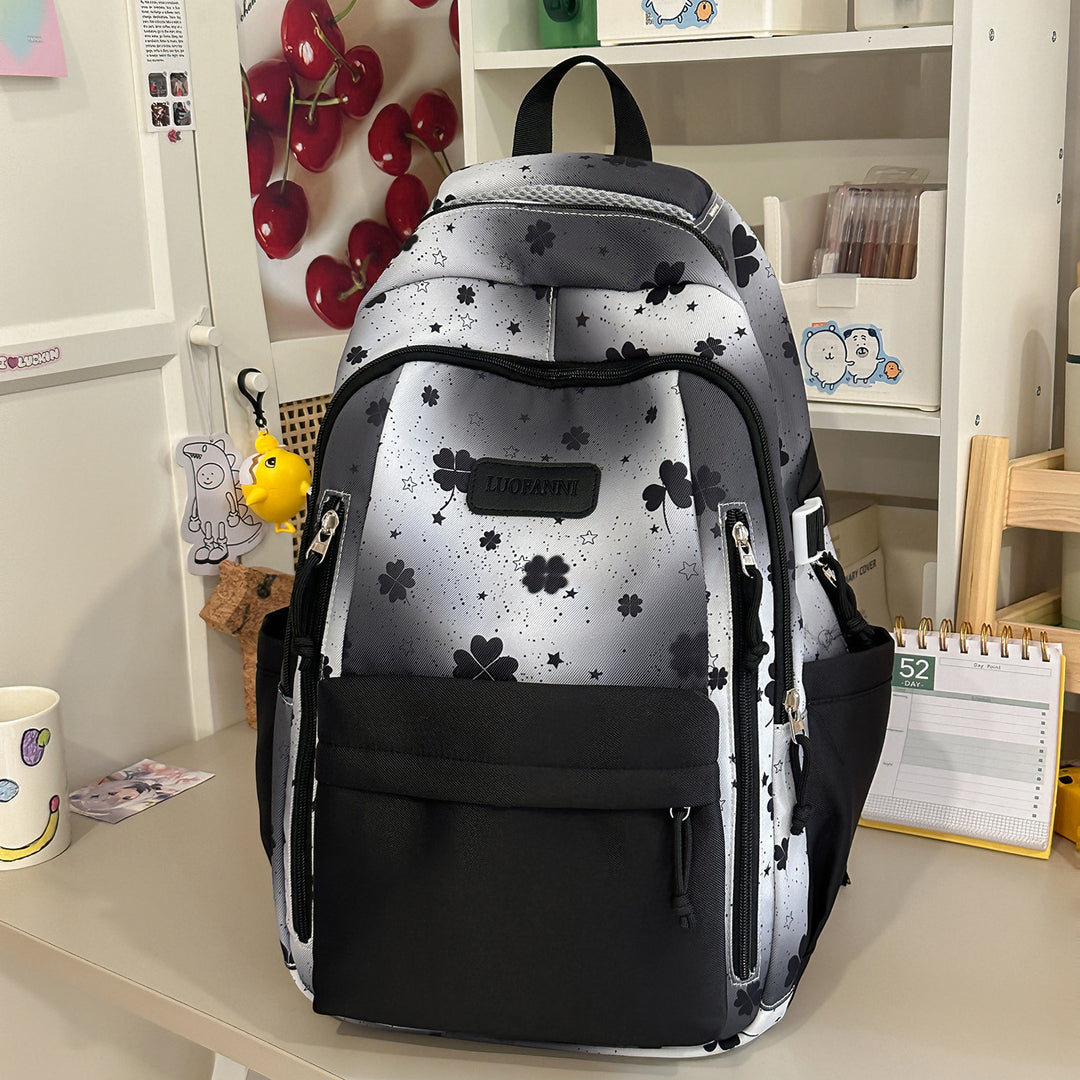 Stylish Floral Print Student Backpack Kalsten