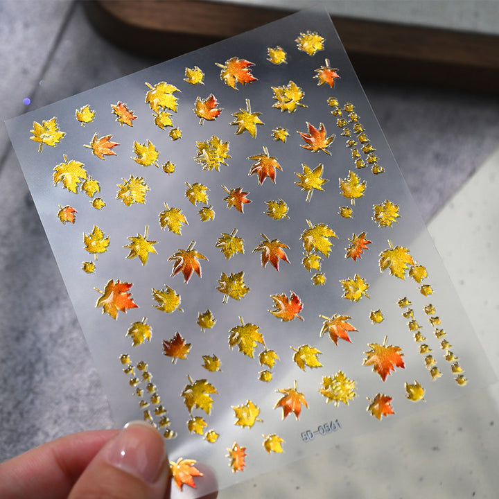 Autumn Leaf Nail Art Stickers