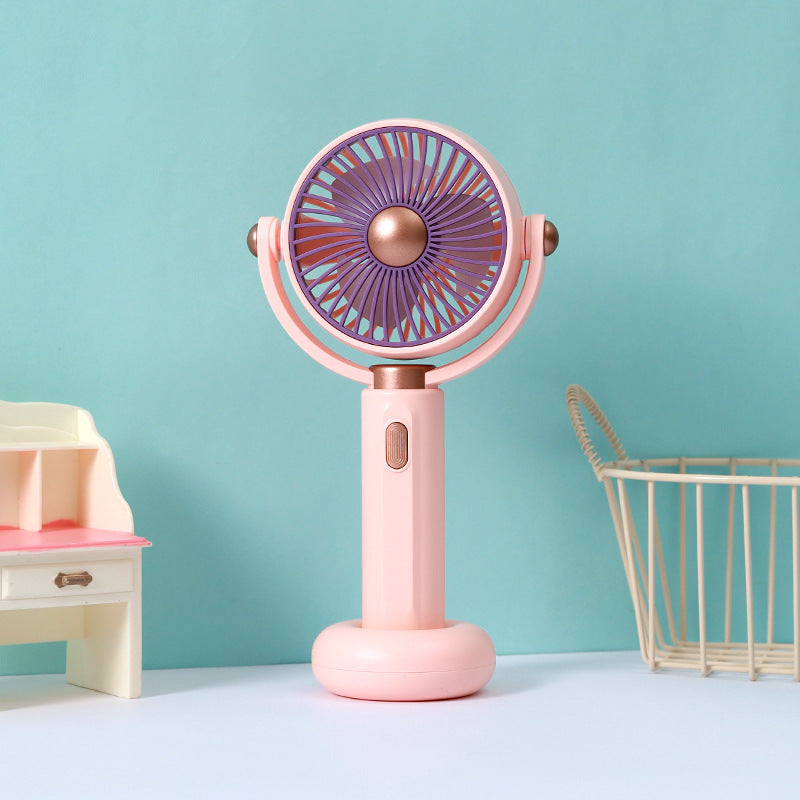 Unisex nan portable rechargeable handheld and desk fan with adjustable tilt Kalsten