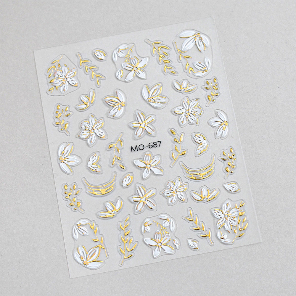 Floral Nail Art Sticker Set