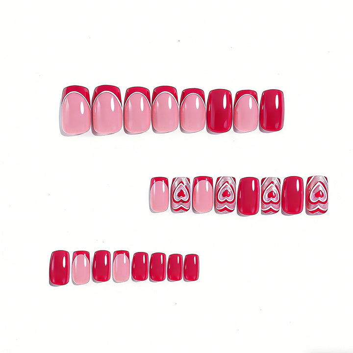 Heart-Embellished Nail Art Kalsten
