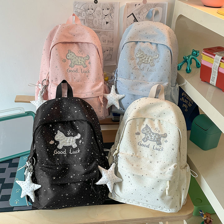 Cute Star-Embellished School Backpack Kalsten
