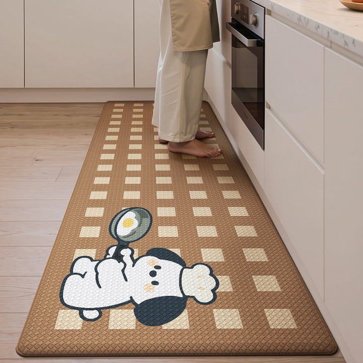 Anti-Fatigue Panda-Themed Kitchen Runner Mat Kalsten