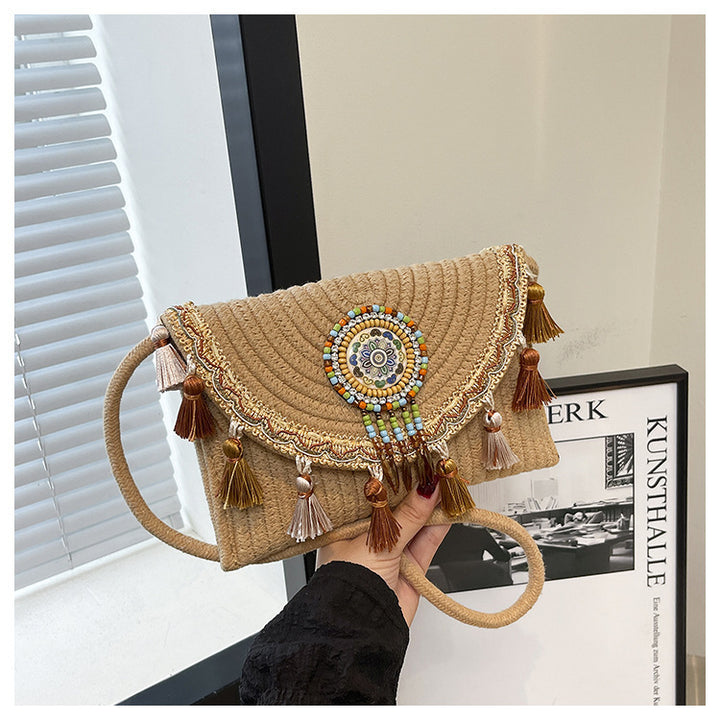 Bohemian-Inspired Handcrafted Beaded Clutch Kalsten