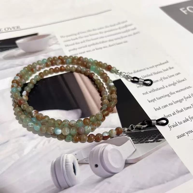 Beaded Eyewear Chain with Durable Clips Kalsten