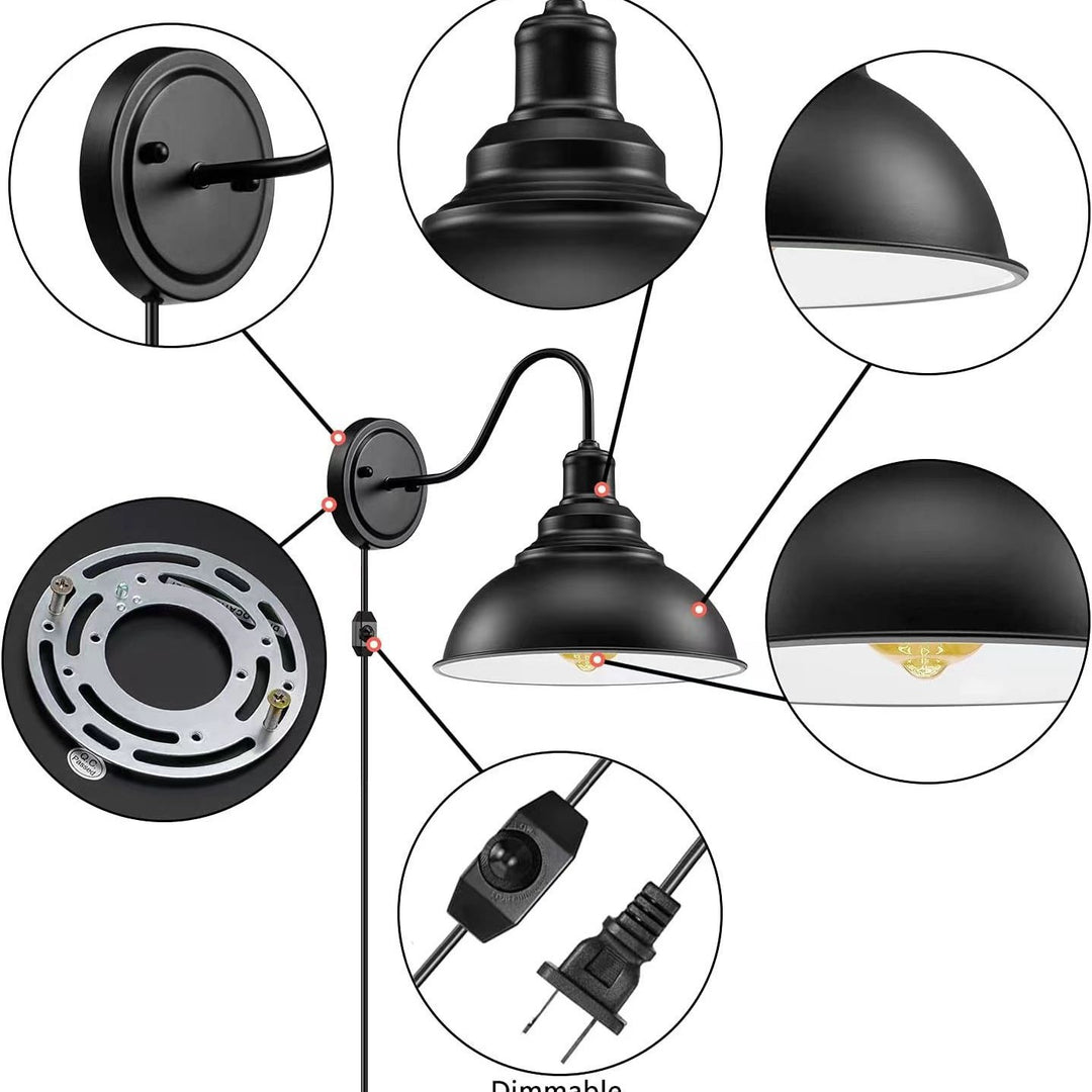 Adjustable Double-Headed Wall Lamp