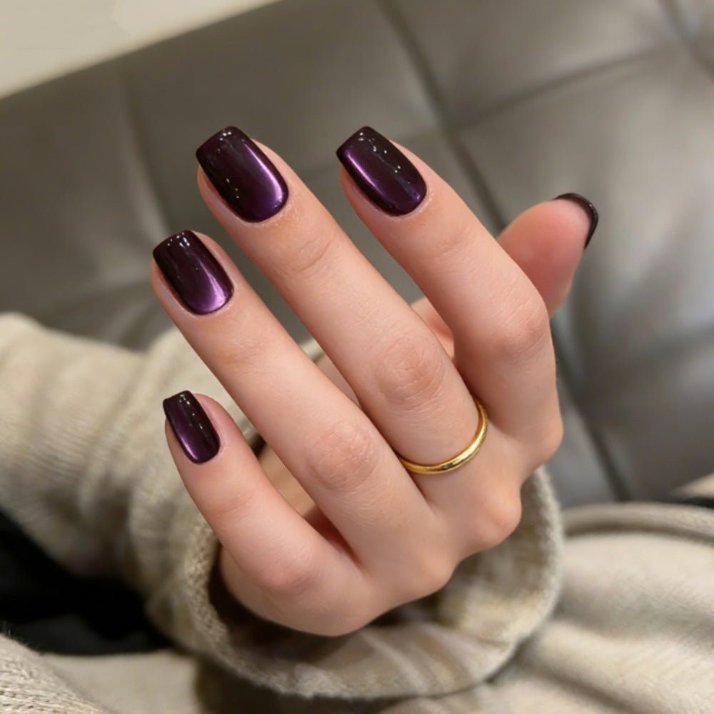 Glossy Square Nail Enhancements