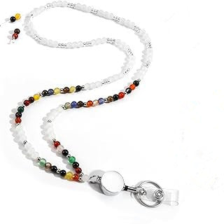 Beaded Eyewear Lanyard Necklace with Retractable Clip Kalsten