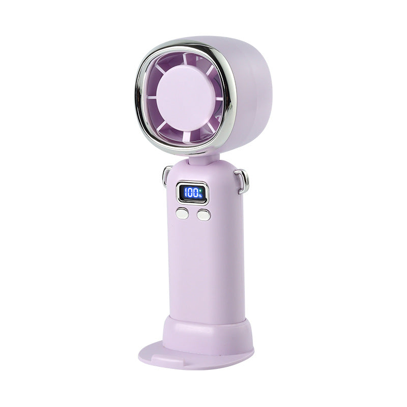 Women portable handheld fan with LCD display and powerful battery Kalsten