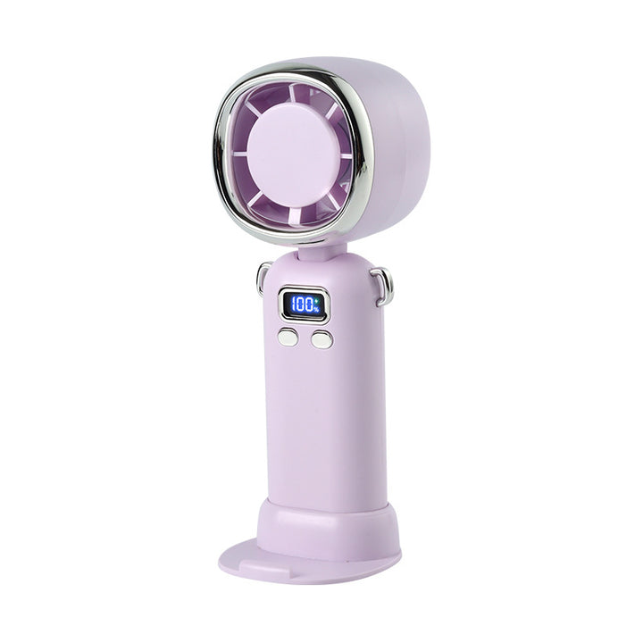 Women portable handheld fan with LCD display and powerful battery Kalsten