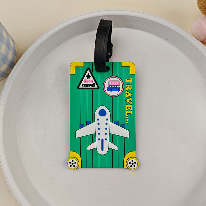 Unisex Luggage Tag in Fun Airplane Design Kalsten