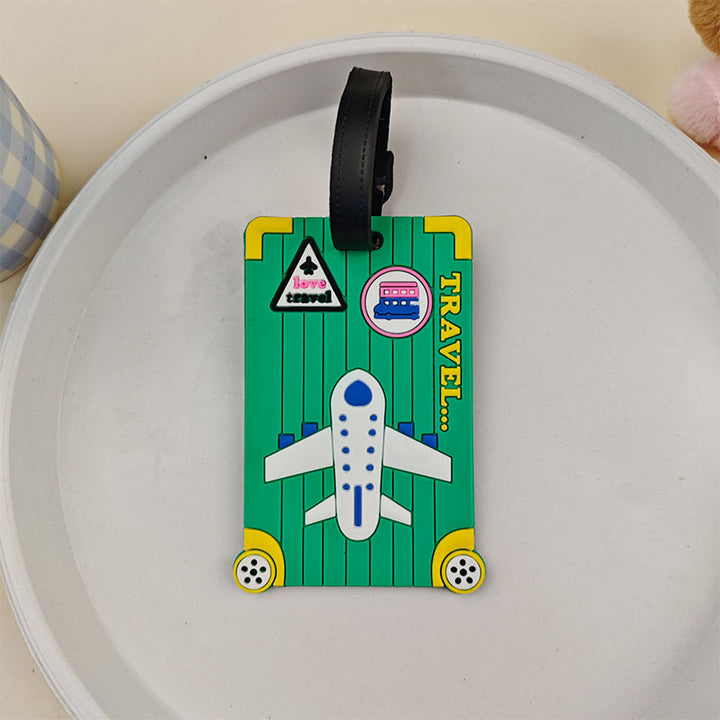 Unisex Luggage Tag in Fun Airplane Design Kalsten