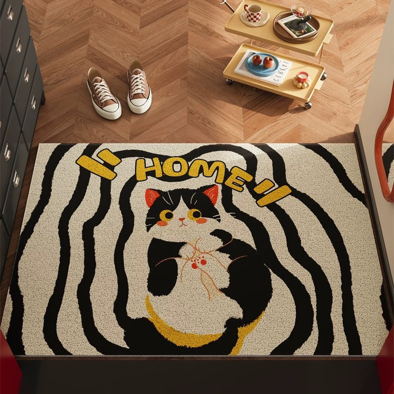 Cat-Themed Decorative Area Mat
