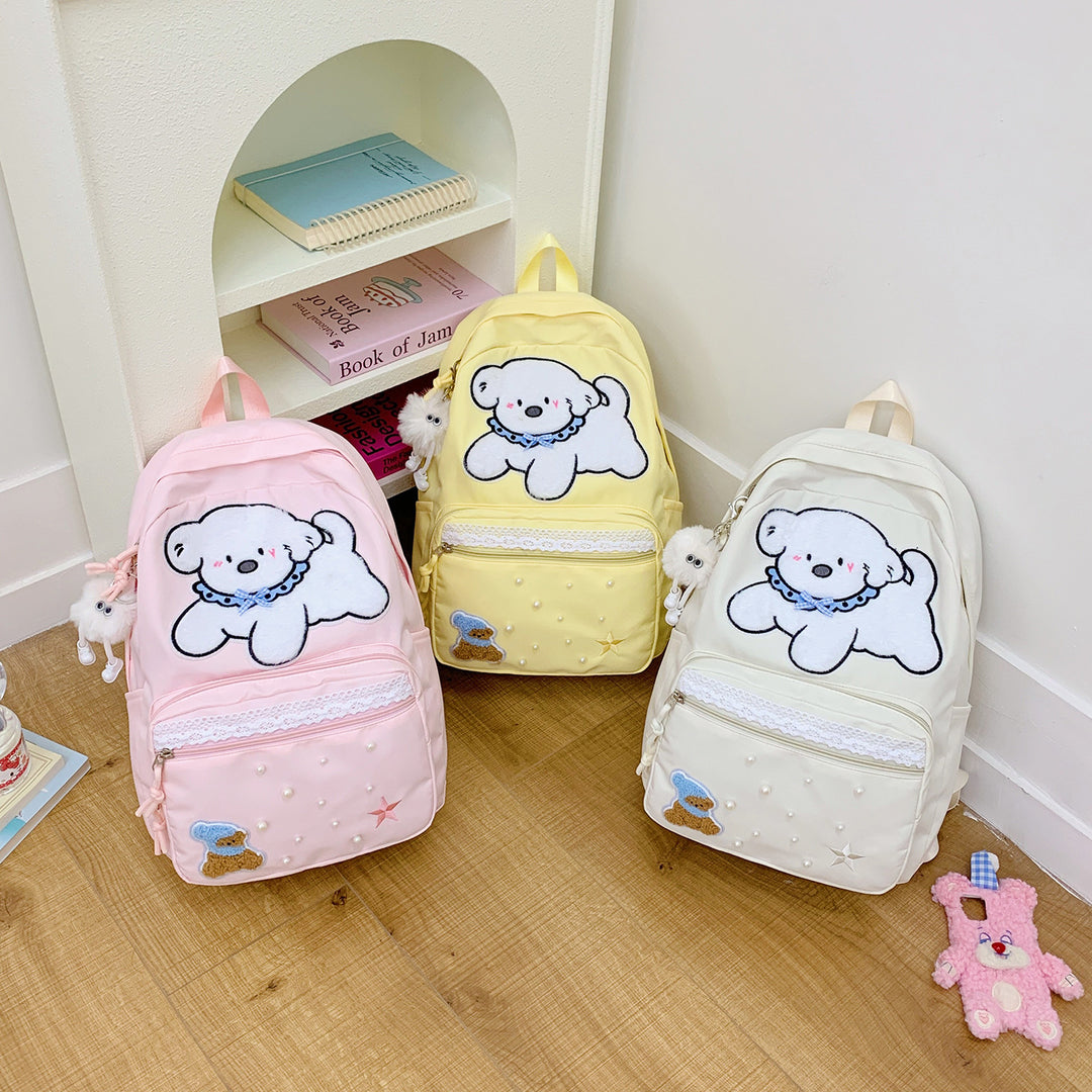 Cute Cartoon Character Print Backpack Kalsten