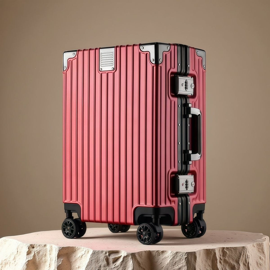 Hard Shell Trolley With Double Safety Lock And Silent 360-Degree Wheels Kalsten