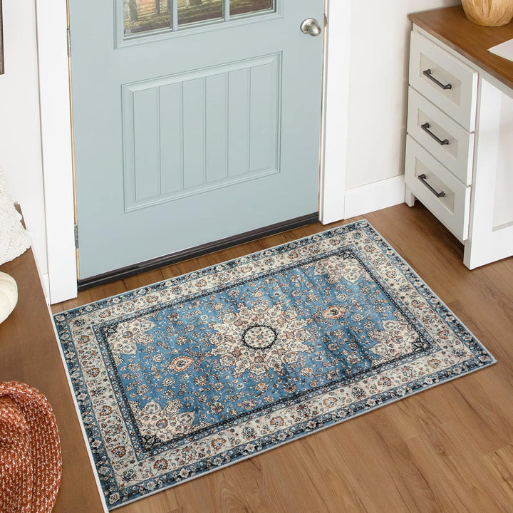 Vintage Floral Patterned Area Rug