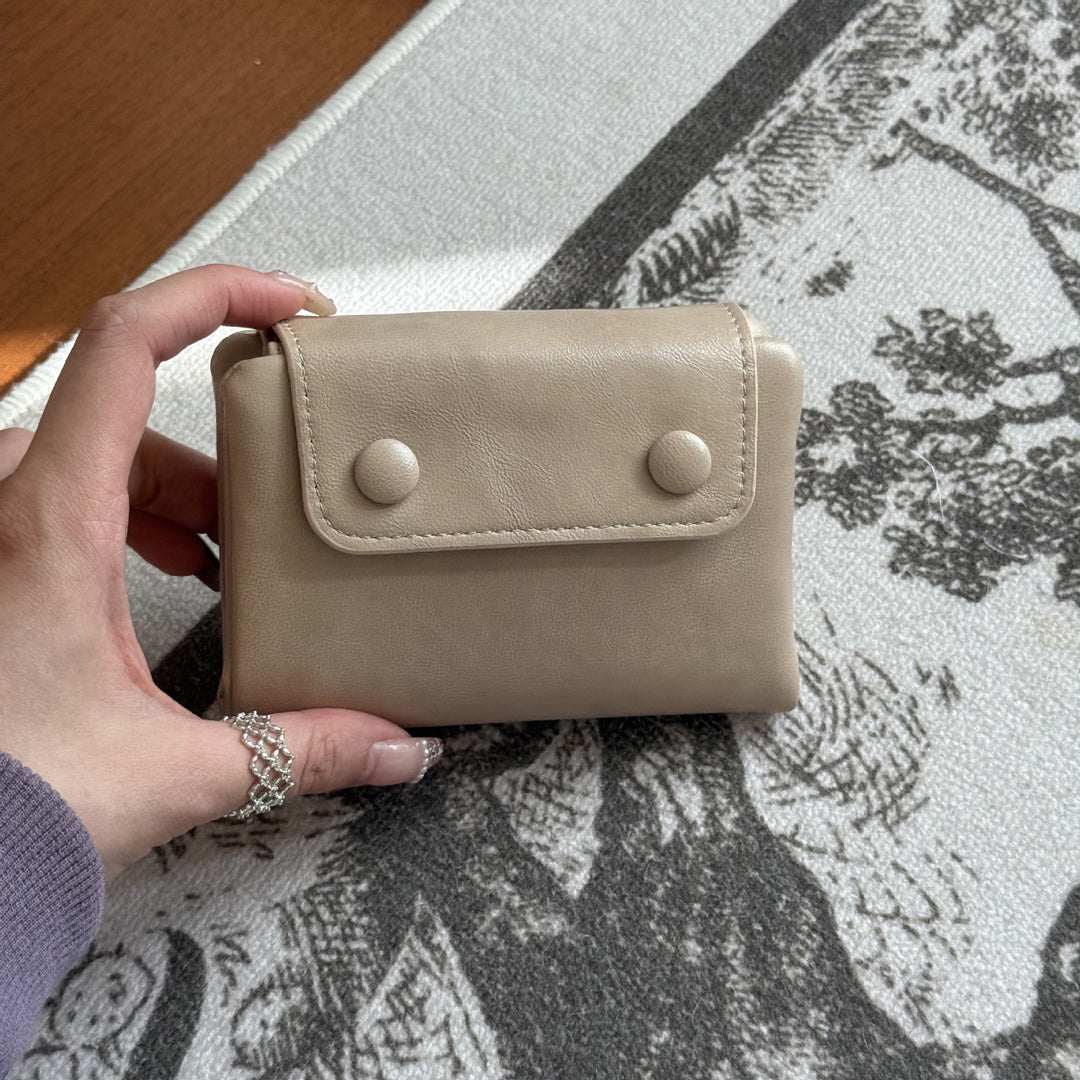 Compact Leather Cardholder Wallet