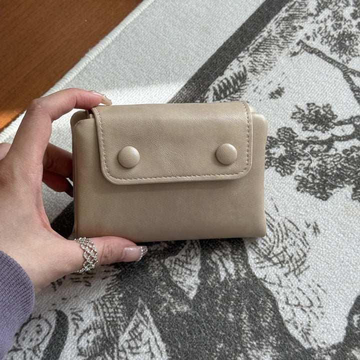 Compact Leather Cardholder Wallet
