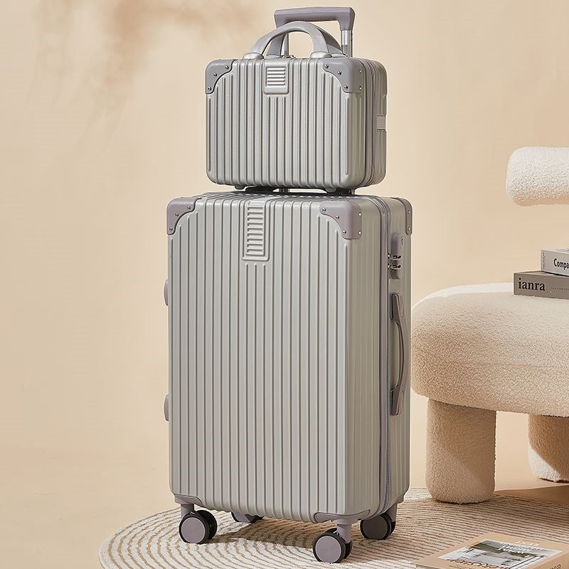 Hard-shell suitcase with double safety lock and flexible interior Kalsten