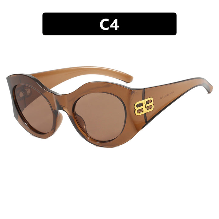 Ladies stylish Cat-Eye sunglasses with high-gloss design and protective lenses Kalsten
