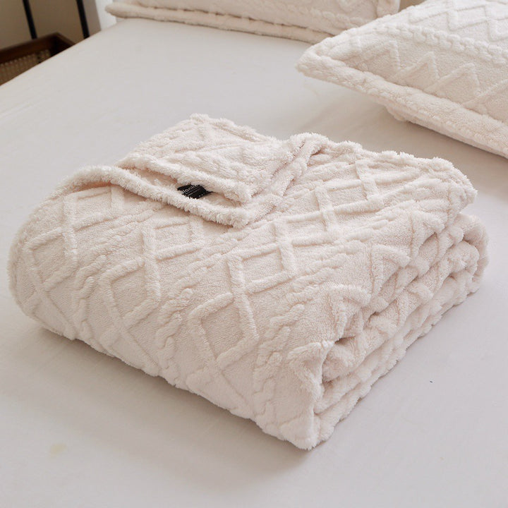 Textured Decorative Throw Blanket Kalsten