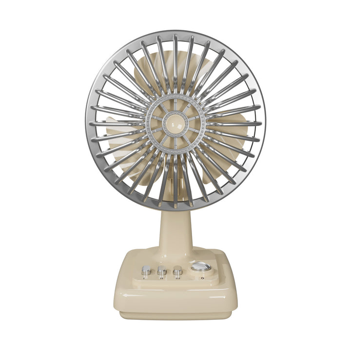 Retro-Inspired Rechargeable Desk Fan Kalsten