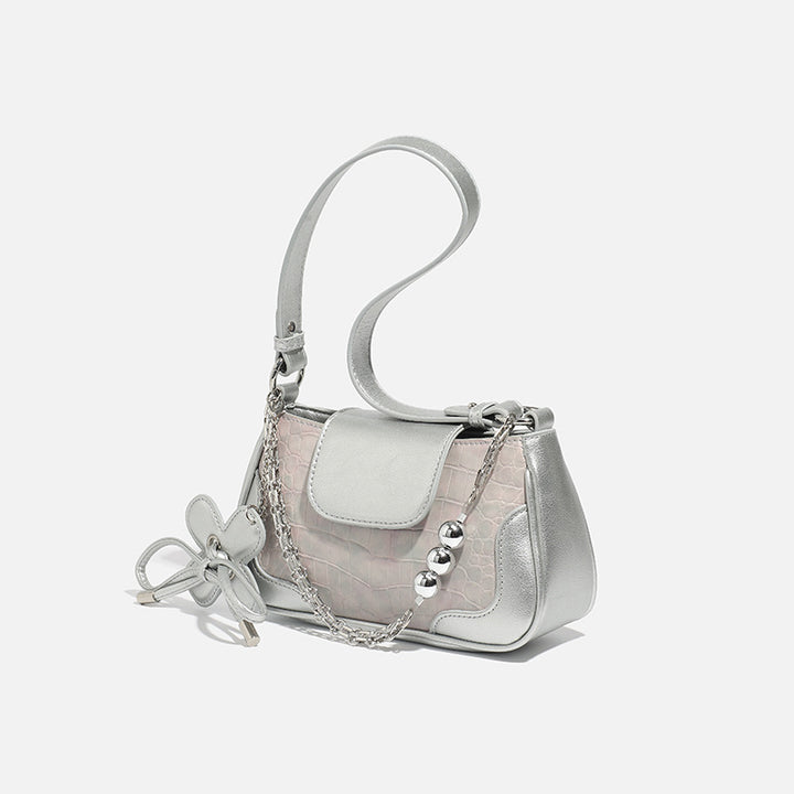 Chic Crocodile Pattern Handbag