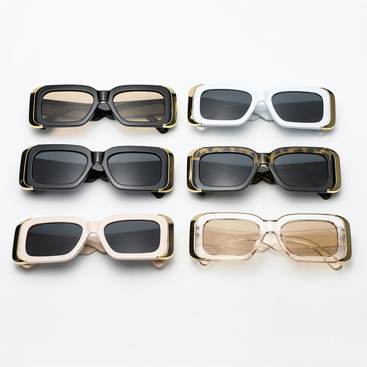 Women Oversized Sunglasses in Modern Animal Print Design Kalsten