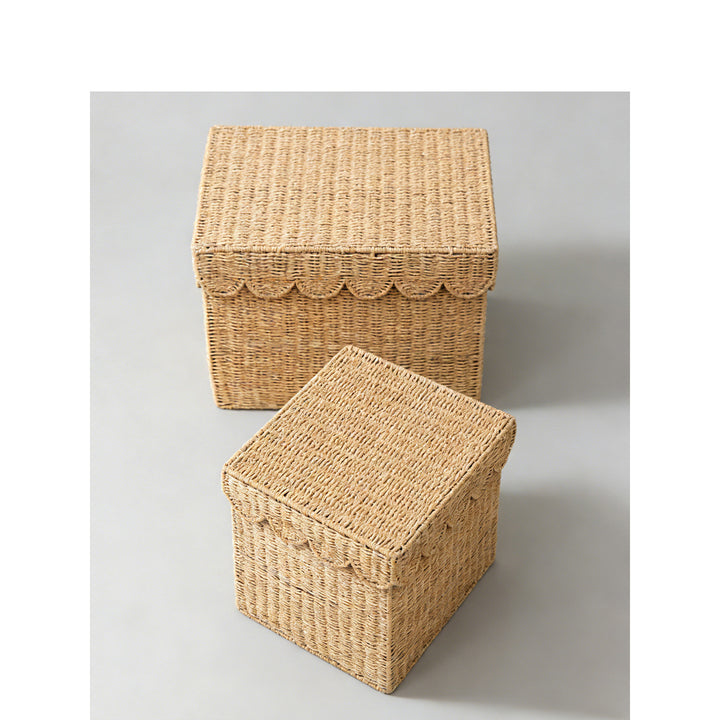 Storage basket with lid Kalsten