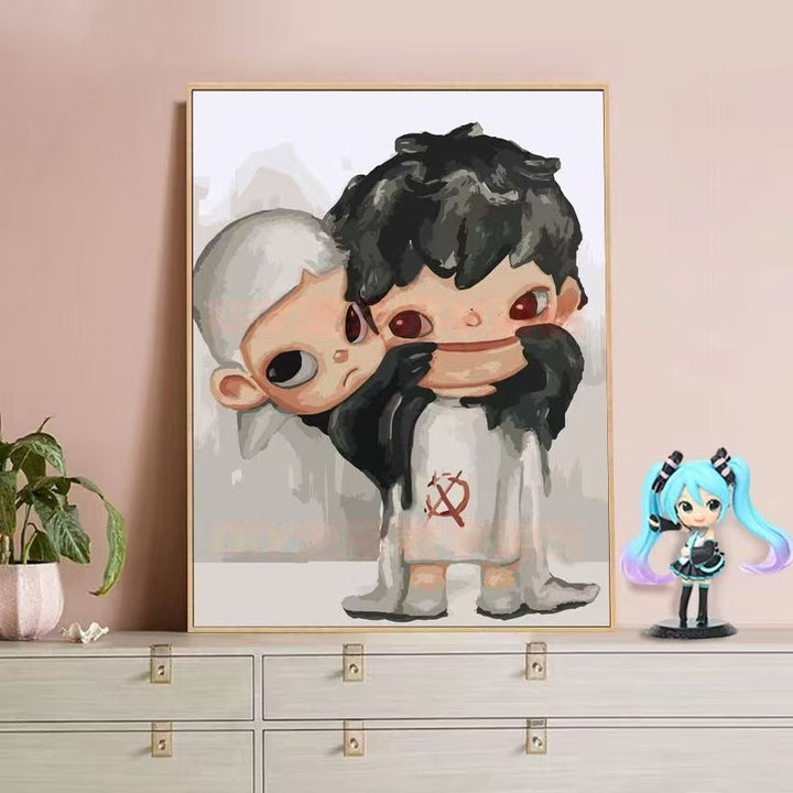Playful Character Illustration Canvas Art Kalsten