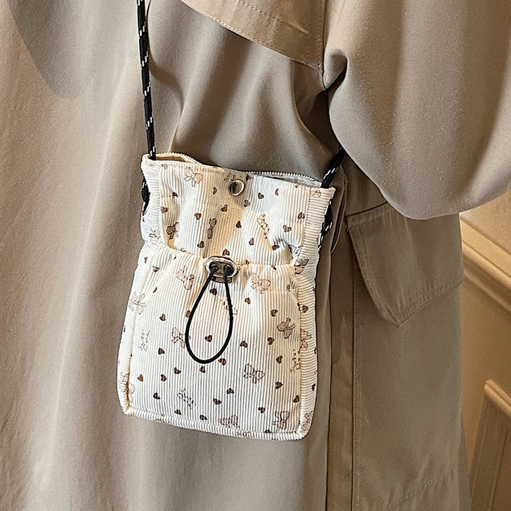 Casual Drawstring Mini Crossbody Bag
