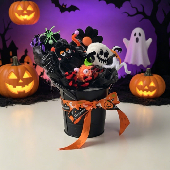 Halloween-Themed Decorative Bucket Arrangement Kalsten