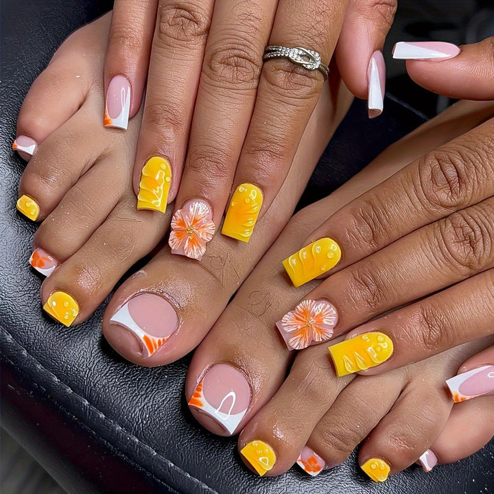 Tropical Floral Nail Art Set Kalsten