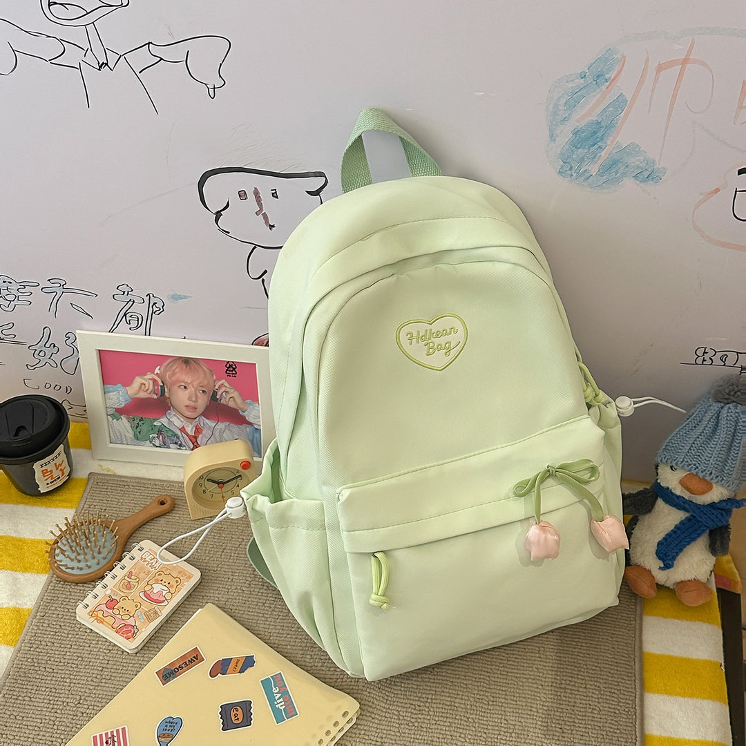 Floral-Embellished Casual Backpack Kalsten