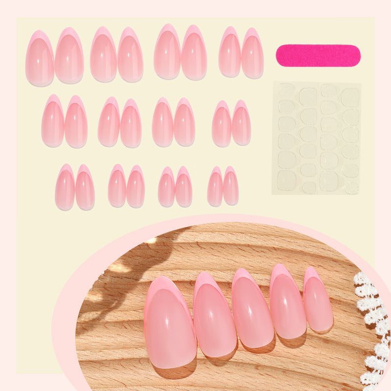Nail set with elegant French-tip design Kalsten