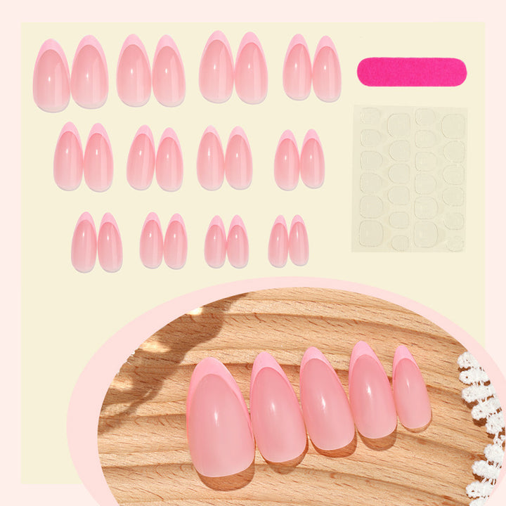 Nail set with elegant French-tip design Kalsten
