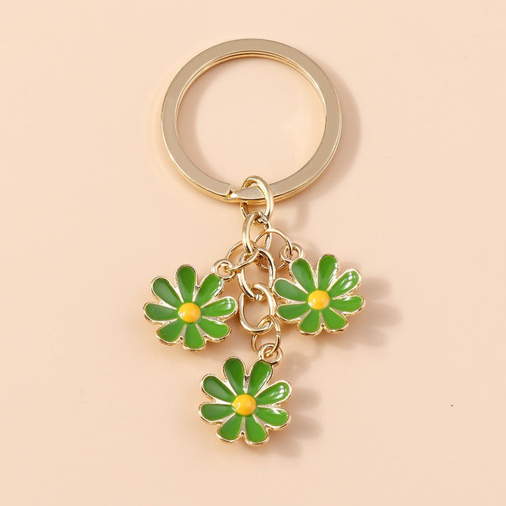 Keychain with Three Playful Daisies Kalsten