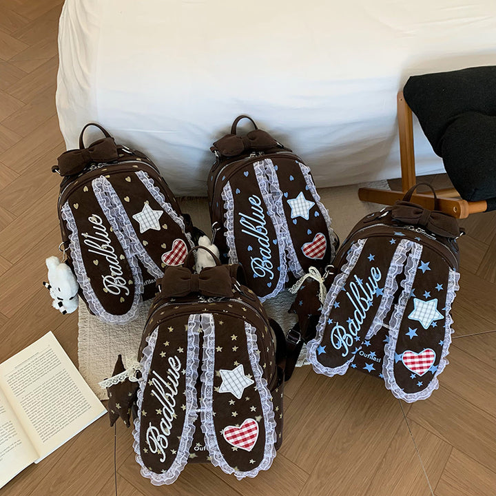 Decorative Bunny-Ear Mini Backpack Kalsten